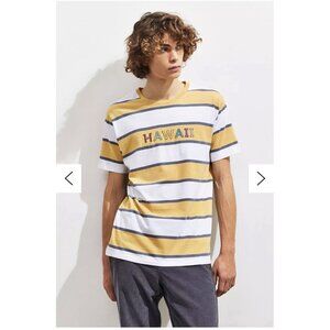 Barney Cools Urban Outfitter Hawaii Striped T-shirt size L Casual Cotton